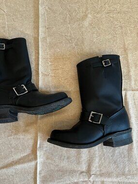 Frye moto boots black